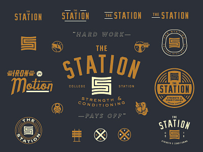The Station branding identity logo mark matt thompson type
