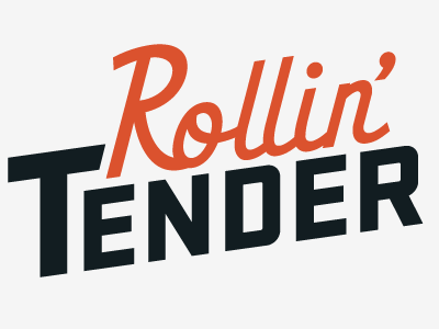 Rollin' Tender branding coaches loupe food logo matt thompson project type