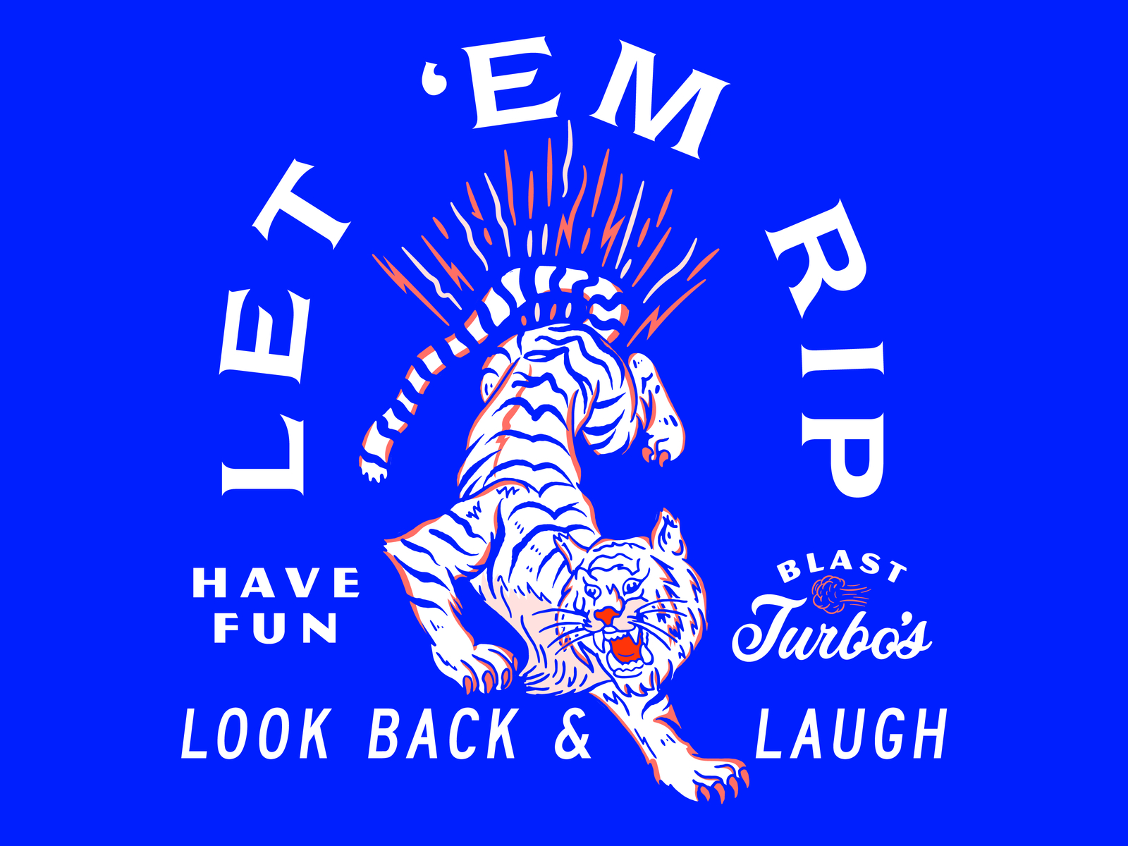 Let 'em Rip farts tiger design fun type illustration typography matt thompson