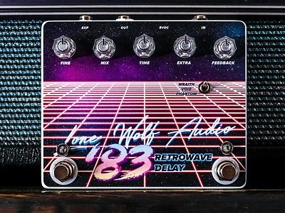 Lone Wolf Audio '83 Retrowave Delay design fun matt thompson texture type typography