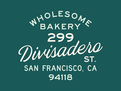 Wholesome Bakery matt thompson type typography