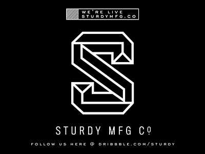 SturdyMFG.Co is now live. branding design live matt thompson sturdy sturdy mfg co website