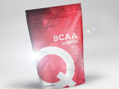 BCAA powder | product design bcaa fit fitness gym packaging powder red strong
