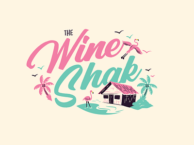 The Wine Shak logo branding design graphic design illustration logo