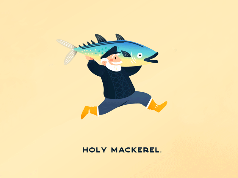 Holy Mackerel animation graphic design illustration