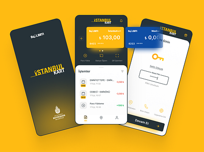 Istanbulkart App Redesign istanbulkart mobile design redesign ui