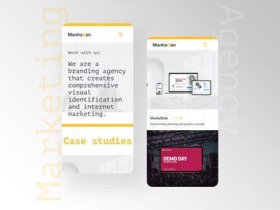 Agency Mobile Website agency branding design marketing agency mobile mobile app mobile website mobile website design uxui web web design webdesign website