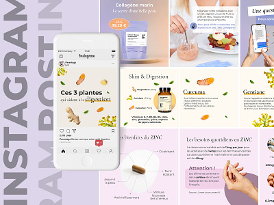 Instagram posts - beauty French brand ads design instagram post social socialmedia webdesign