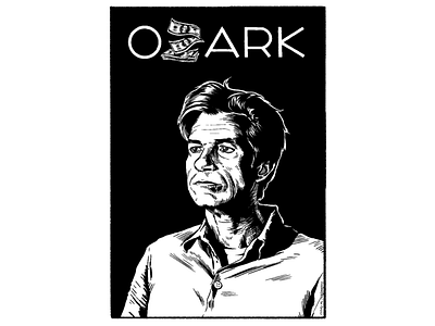 Ozark comics digital illustration inking poster