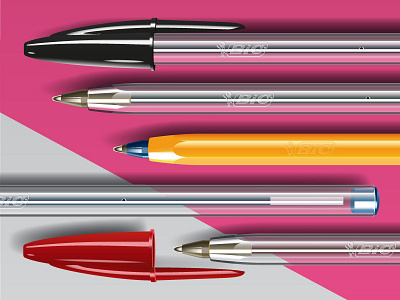 ❧ Vector archetype pen – Bic® Cristal Tribute bic cristal illustrator pen vector vectors