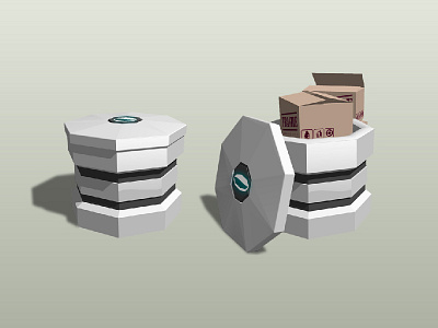 ❦ Octagon Trashcan Icon