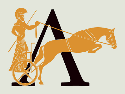 ❦ Auriga Logo auriga biga chariot horse logo