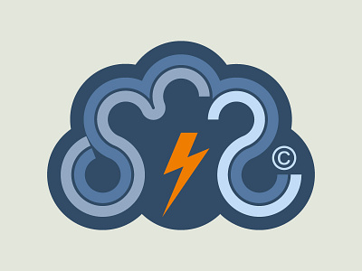 ❦ MeteoRay Logo cloud forecast logo thunder weather