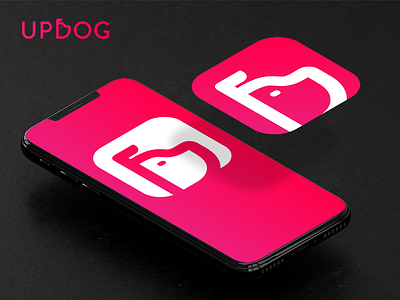 Updog App Icon app app icon dailyui dailyui005 icon iphone iphone x smartphone updog