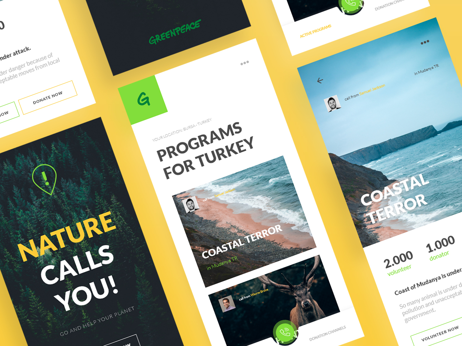 Greenpeace Volunteering App Design By Sergen Çalışkan On Dribbble