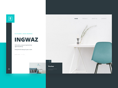 Futhark - Furniture Website branding design furniture identity logo mark minimal minimalistic web web design webdesign website