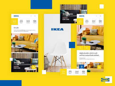 IKEA App Redesign app branding design ecommerce furniture graphic design identity interior landing page mobile ui ux web web design website