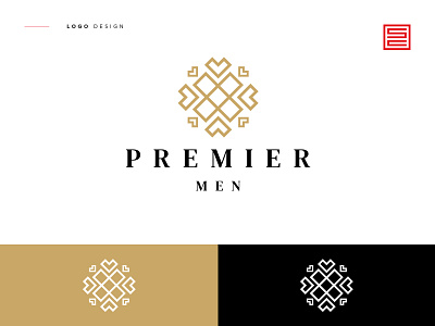 Premier Men - Logo Design art branding clean design flat icon identity illustration illustrator logo men minimal product type typography vector
