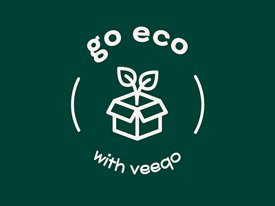 Go eco with Veeqo 🌱 branding ecodesign ecommerce ecommerce design logo logo design