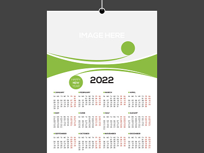 12 month 2022  wall calendar