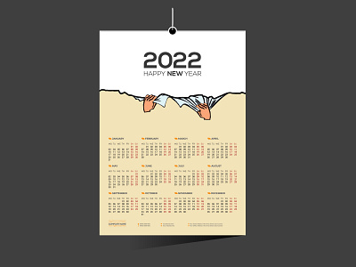 12 month 2022 wall calendar gym company