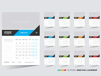 2022 wall calendar official calendar simple calendar