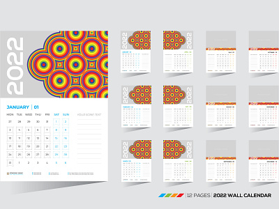 2022 wall calendar official calendar simple calendar