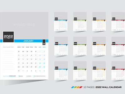 2022 wall calendar official calendar simple calendar