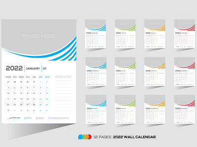 2022 wall calendar official calendar simple calendar