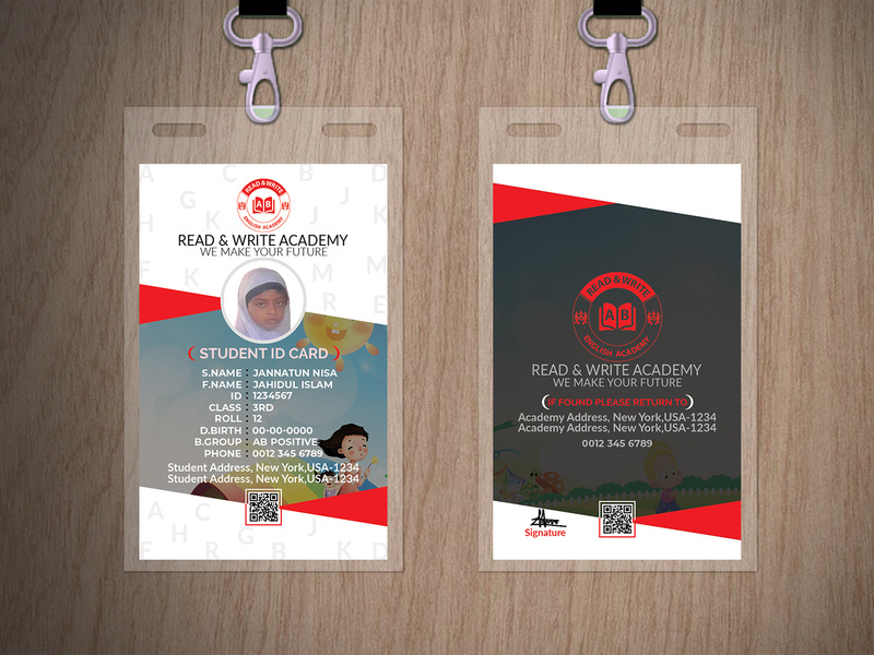 English Academy Id Card designs, themes, templates and downloadable ...