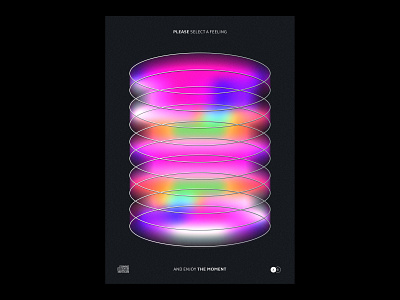 Disc - Each-D Poster Series abstract affiche artwork cd daily challenge design eachday feelings gradient graphic design illustration music photoshop poster print