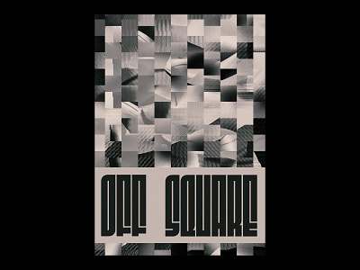 Off-Square - Each-D Poster Series abstract artwork blackandwhite dailyposter design designer eachday graphic design illustration photoshop poster print square