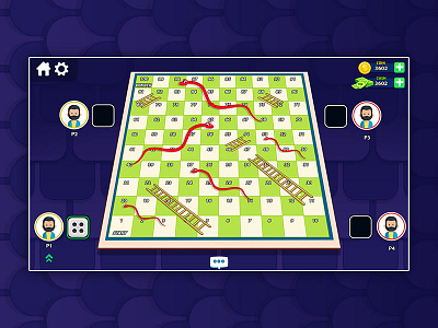 Snake & Ladder Board Design animation board game branding game art game design game ui design graphic design logo ui ui design