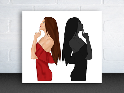 Soulmate Illustration art avatar beauty character character design color design drawing fashion girl illustration inspiration lady painting portrait procreate soulmate woman