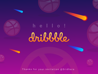 Hello Dribbble...!!!