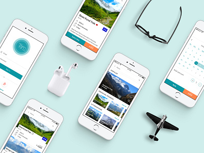 Tripo booking app flight hotels travel travel app trekking uidesign ux design