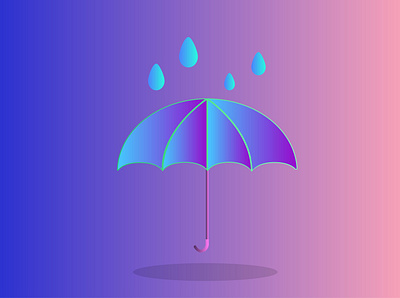 Umbrella design illustration photoshop