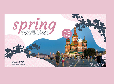 Tourism Banner design dribbble illustration photoshop vector