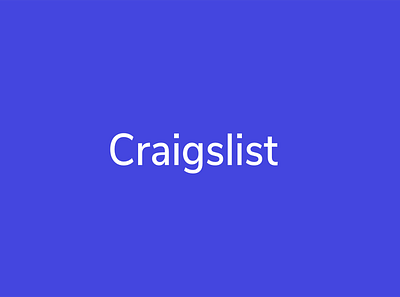 Craigslist Style guide branding design typography ui ux