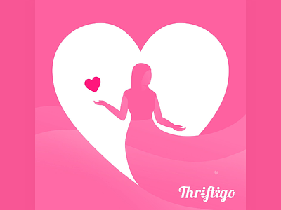 Valentine's Day Visual for Thriftigo branding design flat icon illustration love social media ui valentine valentines valentines day vector visual