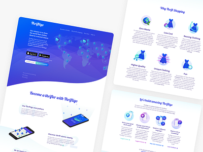 Thriftigo Landing Page Design