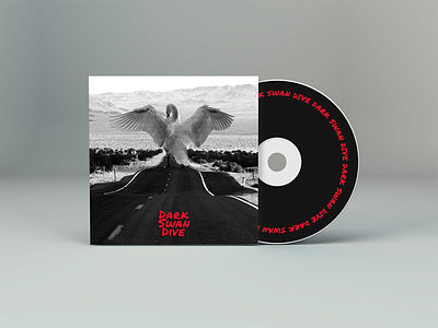 Dark Swan Dive Logo and Merch Design band black branding cd cover dark design icon logo merch merch design merchandise metal visual