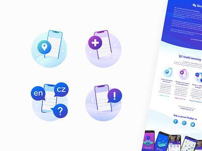 Illustrated Icons for Thriftigo Landing Page