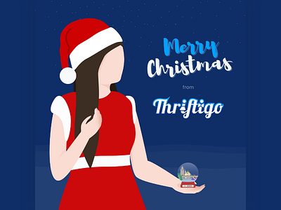 Christmas Visual for Thriftigo christmas design illustration vector visual