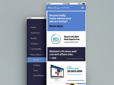 News Corp Redesign ui ux