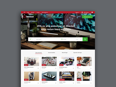 Redesign - Blocket ui ux