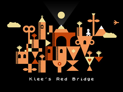 Klee's Red Bridge 1980s 80s jet set willy manic miner paul klee retro computers retro video games sinclair zx spectrum