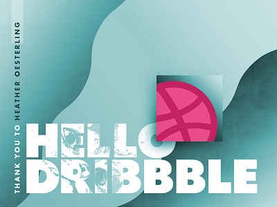 Hello Dribbble cat debut meow thank you photoshop