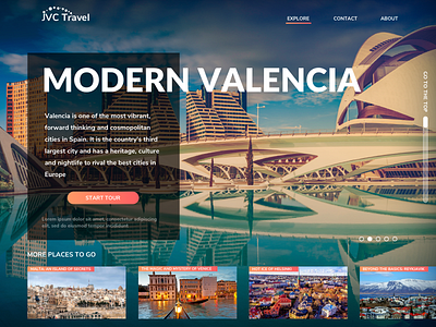 Tourist Guides dribble tour guide tour operator tourism typography ui web website