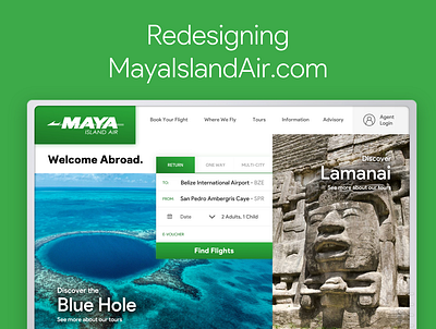 Maya Island Air Redesign Concept air port airplane airport booking concept credit card desktop destination flight maya island air redesign redesign concept travel travel site ui ui ux ux website website concept websitedesign